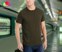 SP-195C Charcoal Soft Premium Round Neck Tee 195gsm 100% Cotton