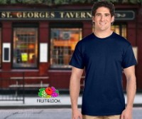 SP-195N Navy Blue Soft Premium Round Neck Tee 195gsm 100% Cotton