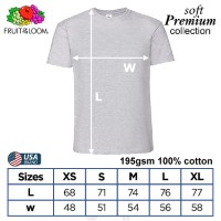 SP-195H Heather Gray Soft Premium Round Neck Tee 195gsm 100% Cotton
