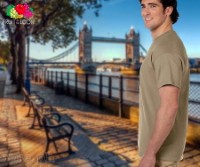 SP-195K Khaki Soft Premium Round Neck Tee 195gsm 100% Cotton