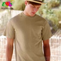 SP-195K Khaki Soft Premium Round Neck Tee 195gsm 100% Cotton