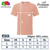 SP-195P Peach Soft Premium Round Neck Tee 195gsm 100% Cotton