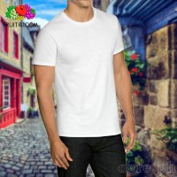 SP-195W White Soft Premium Round Neck Tee 195gsm 100% Cotton