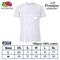 SP-195W White Soft Premium Round Neck Tee 195gsm 100% Cotton