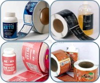 BLR-MWR Blank BOPP Die-Cut Labels in Rolls ~ Matte White (Various Sizes)