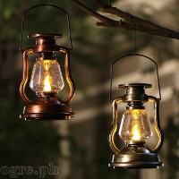 GX-CL023 Classic Design Retro Oil Lamp Solar Rechargeable Hanging LED Lantern