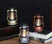 GX-CL023 Classic Design Retro Oil Lamp Solar Rechargeable Hanging LED Lantern