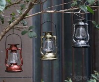 GX-CL023 Classic Design Retro Oil Lamp Solar Rechargeable Hanging LED Lantern