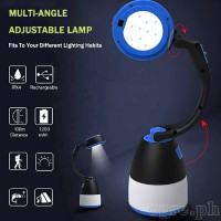 GX-CL033 3-in-1 USB Rechargeable Emergency Flashlight, Camping Lantern, Desk Lamp