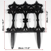 HB826 Pack of 4 Decorative Garden Fences