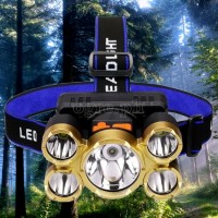 High Power 5-LED Rechargeable Headlamp