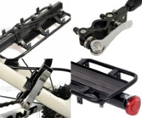 HS-H022A Quick-Connect Seatpost Mount Pannier Luggage Rack with Quick-Connect Side Rail Locks