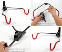 HS-T025 Heavy Duty Foldable Adjustable Wall Mount Bike Hanger