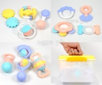 HE0129 Baby Teether Rattles with Storage Case (12pcs Set)