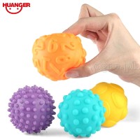 HE0233 Set of 10pcs Soft Rubber Textured Balls