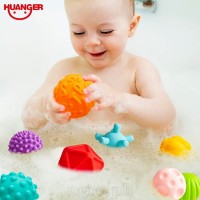 HE0233 Set of 10pcs Soft Rubber Textured Balls