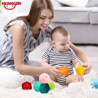 HE0233 Set of 10pcs Soft Rubber Textured Balls