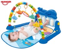 HE0631 Blue Dolphin Piano Fitness Play Mat Set