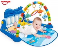 HE0631 Blue Dolphin Piano Fitness Play Mat Set