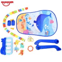 HE0631 Blue Dolphin Piano Fitness Play Mat Set