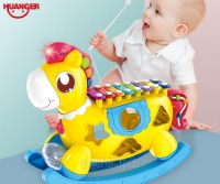 HE8024-HE8025 Music Pony Xylophone (HE8024 Yellow / HE8025 Orange)