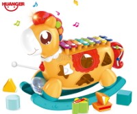HE8024-HE8025 Music Pony Xylophone (HE8024 Yellow / HE8025 Orange)