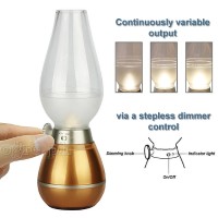 YLL003 Classic Design Blow Control Oil Lamp USB Rechargeable Night Light