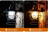 YLL0331 Classic Design Retro Barn Lamp USB Rechargeable Dimmable Hanging LED Lantern