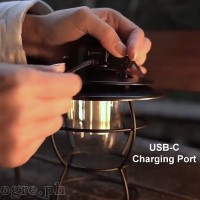 YLL0331 Classic Design Retro Barn Lamp USB Rechargeable Dimmable Hanging LED Lantern
