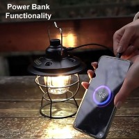 YLL0331 Classic Design Retro Barn Lamp USB Rechargeable Dimmable Hanging LED Lantern