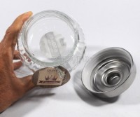 362207 Airtight Storage Jar with Screw-On Stainless Steel Lid 650mL