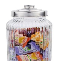 362207 Airtight Storage Jar with Screw-On Stainless Steel Lid 650mL