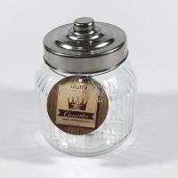 362207 Airtight Storage Jar with Screw-On Stainless Steel Lid 650mL