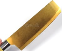 FQ-814 17.5cm (7”) Golden Titanium Santoku Knife