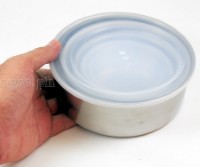 MMXQ-064 4pcs Stainless Steel Container Set with Plastic Lids