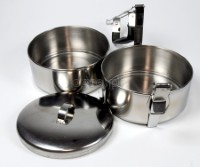 MXQ-5 Stainless Steel Portable 2-Layer Food Container