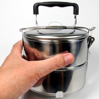 MXQ-5 Stainless Steel Portable 2-Layer Food Container