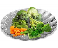 RF-3117 Collapsible Stainless Steel Steamer / Drainer Basket