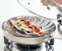 RF-3117 Collapsible Stainless Steel Steamer / Drainer Basket