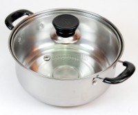 TXQ-2 Stainless Steel Mini Casserole with Glass Lid 18cm (7”)