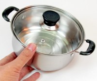 TXQ-2 Stainless Steel Mini Casserole with Glass Lid 18cm (7”)