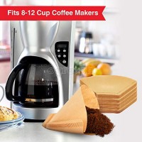 55-313 Pack of 80 Unbleached Natural Virgin Pulp Cone-Style Coffee Filters