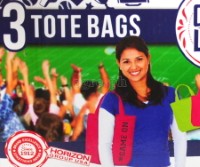 K3D Tote Bags 34.3cm (13.5”) 3-Pack (Horizon Group)