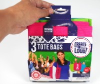 K3D Tote Bags 34.3cm (13.5”) 3-Pack (Horizon Group)