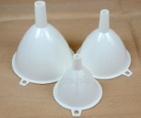KA0144 3 pack White Plastic Funnels Set