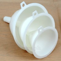 KA0144 3 pack White Plastic Funnels Set