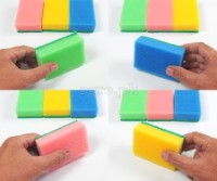 TB1300530 10pcs Heavy Duty Scrub Sponge Assorted Colors