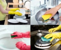 TB1300530 10pcs Heavy Duty Scrub Sponge Assorted Colors
