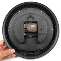 6743B-JL 10-inch Sweep Movement Round Wall Clock