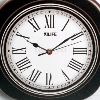6746RO-JL 10-inch Sweep Movement Semi-Square Wall Clock